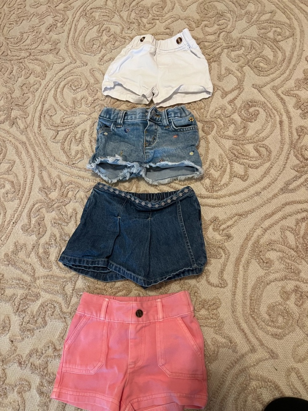 Baby girl Denim shorts and skort 12-18 months